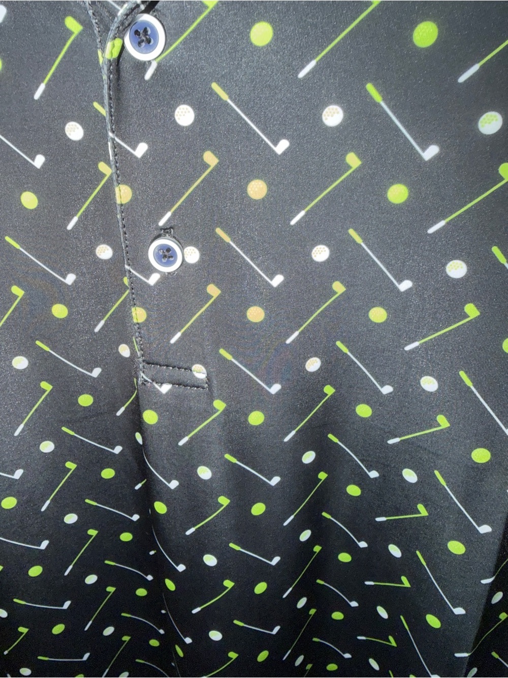 Men’s Size 4XL White and Black Patterned Polo Shirt - 2 pack. NEW - Picture 4 of 11